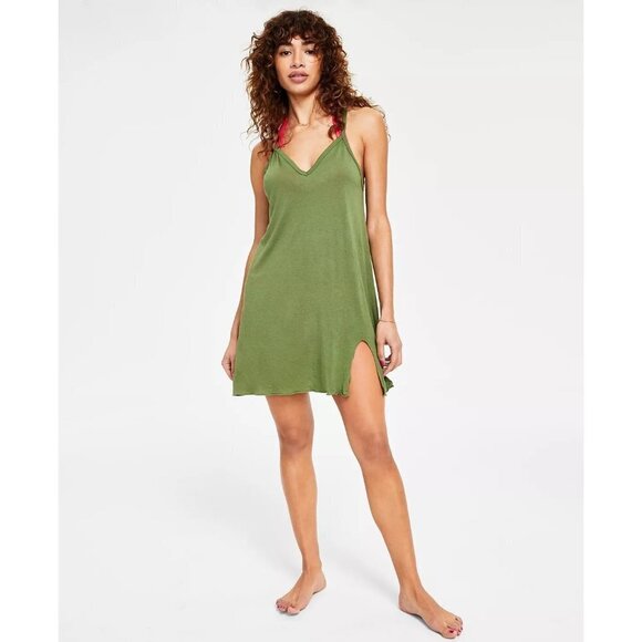 Miken Juniors Size XL Racerback Tank Swimsuit Cover-Up Dress in Green $28 - Picture 1 of 9